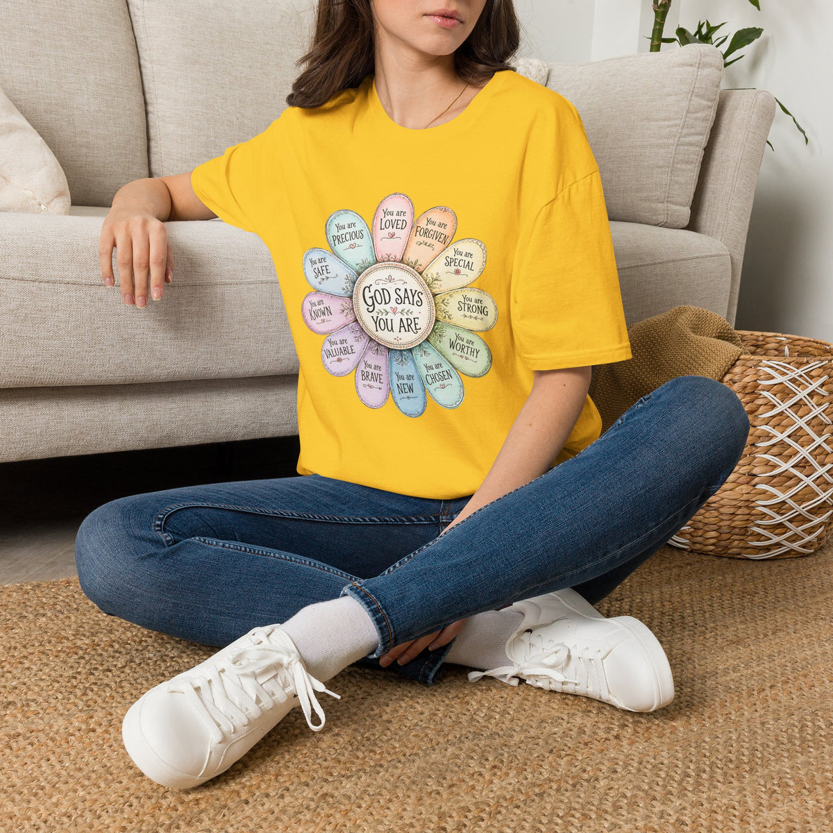 God Says You Are Loved Inspirational Christian T-Shirt