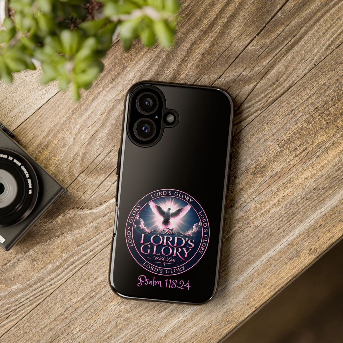 Christian Phone Case – "Lord's Glory with Lori" Dove Design Tough Case (Protective Phone Cover)