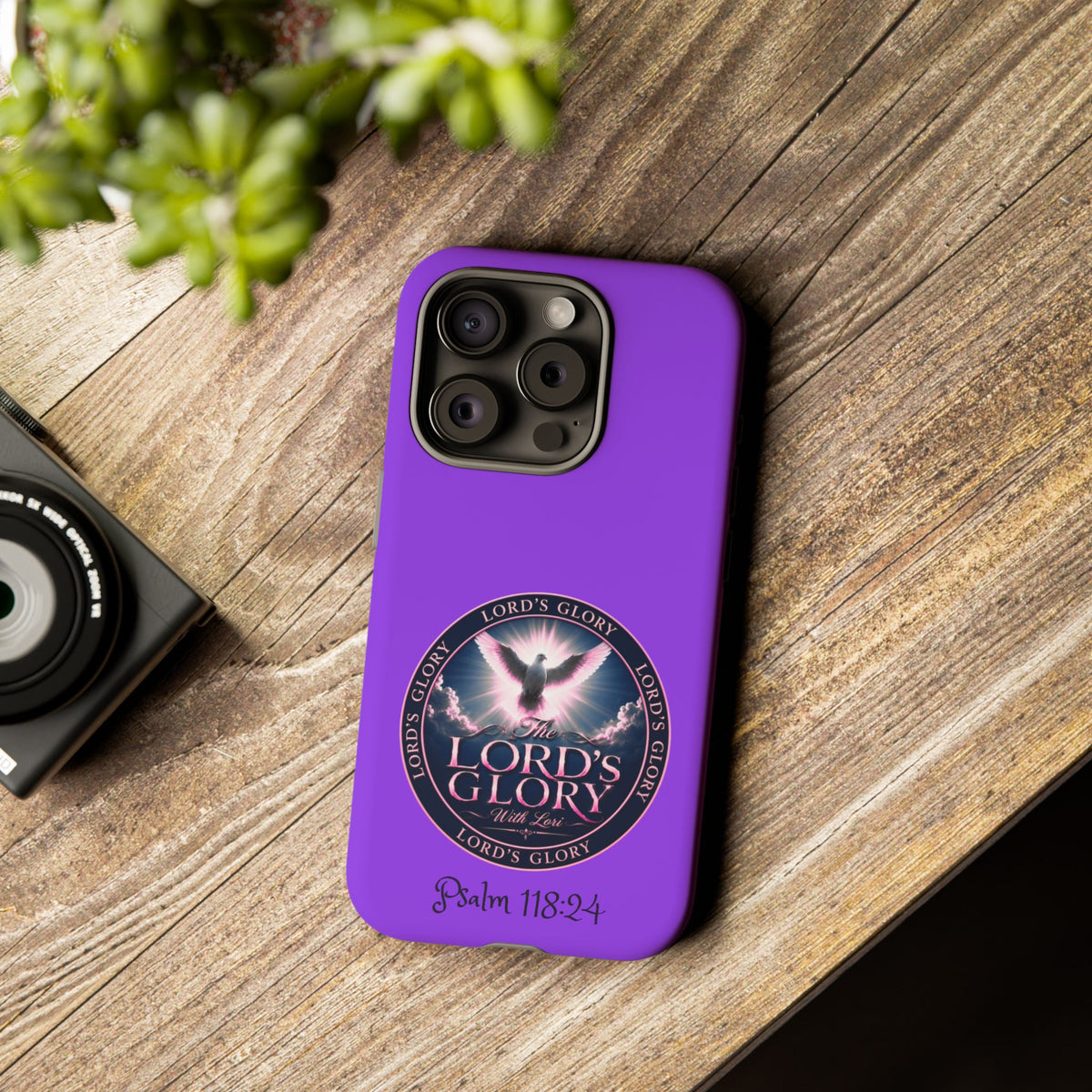 Christian Phone Case – "Lord's Glory with Lori" Dove Design Tough Case (Protective Phone Cover)