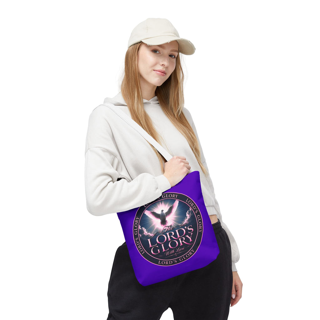 Inspirational 'The Lord's Glory with Lori' Tote Bag — Christian Faith AOP Shopper