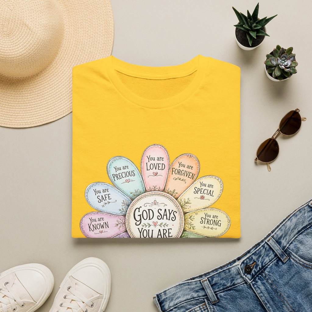 God Says You Are Loved Inspirational Christian T-Shirt