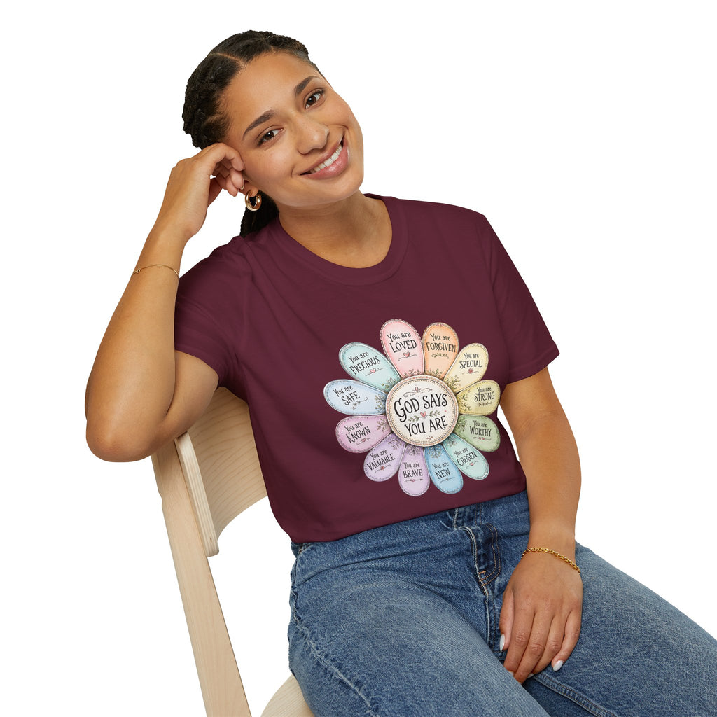 God Says You Are Loved Inspirational Christian T-Shirt