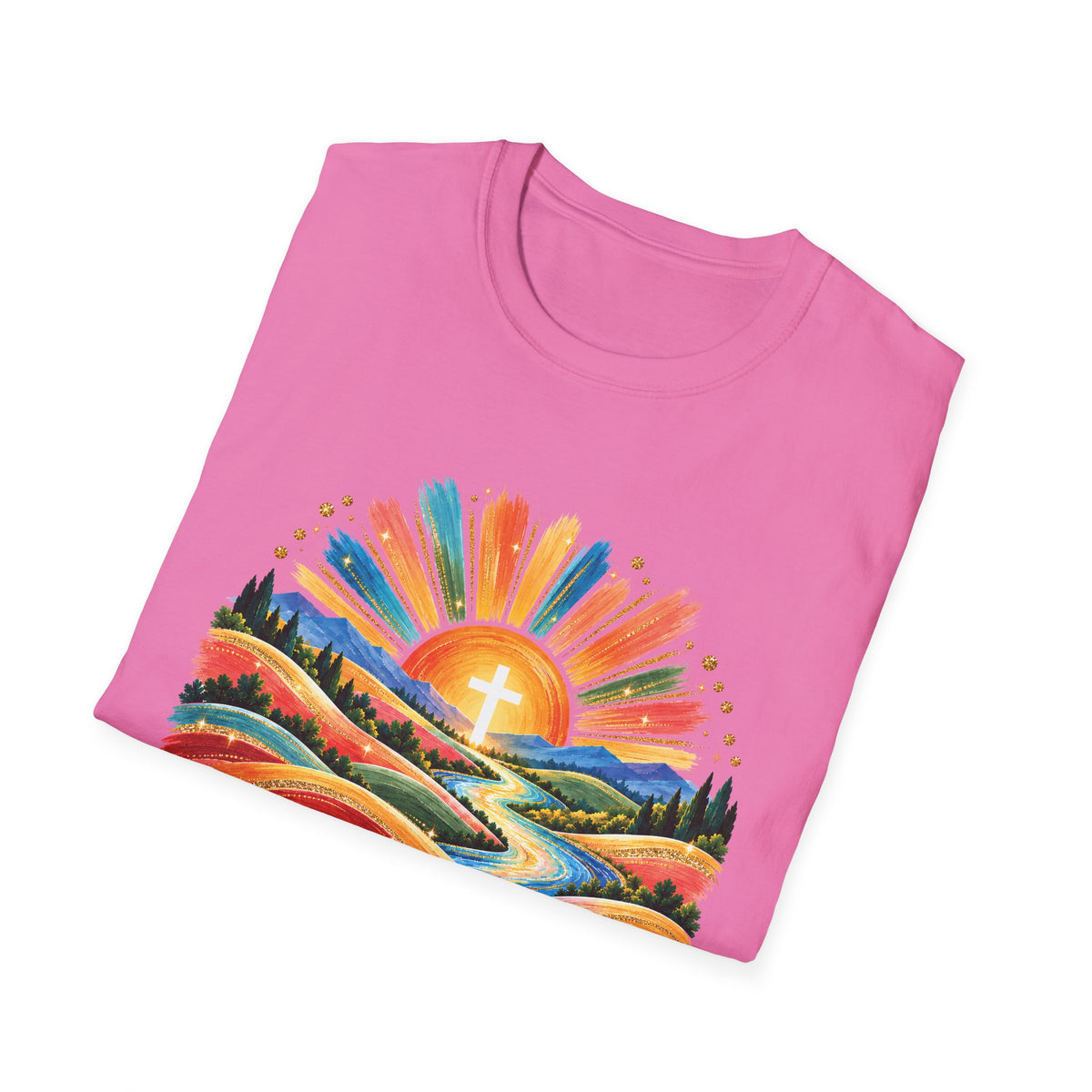 Walking On Sunshine with Lords Glory - with Lori Faith and Hope Christian Sunrise T-Shirt
