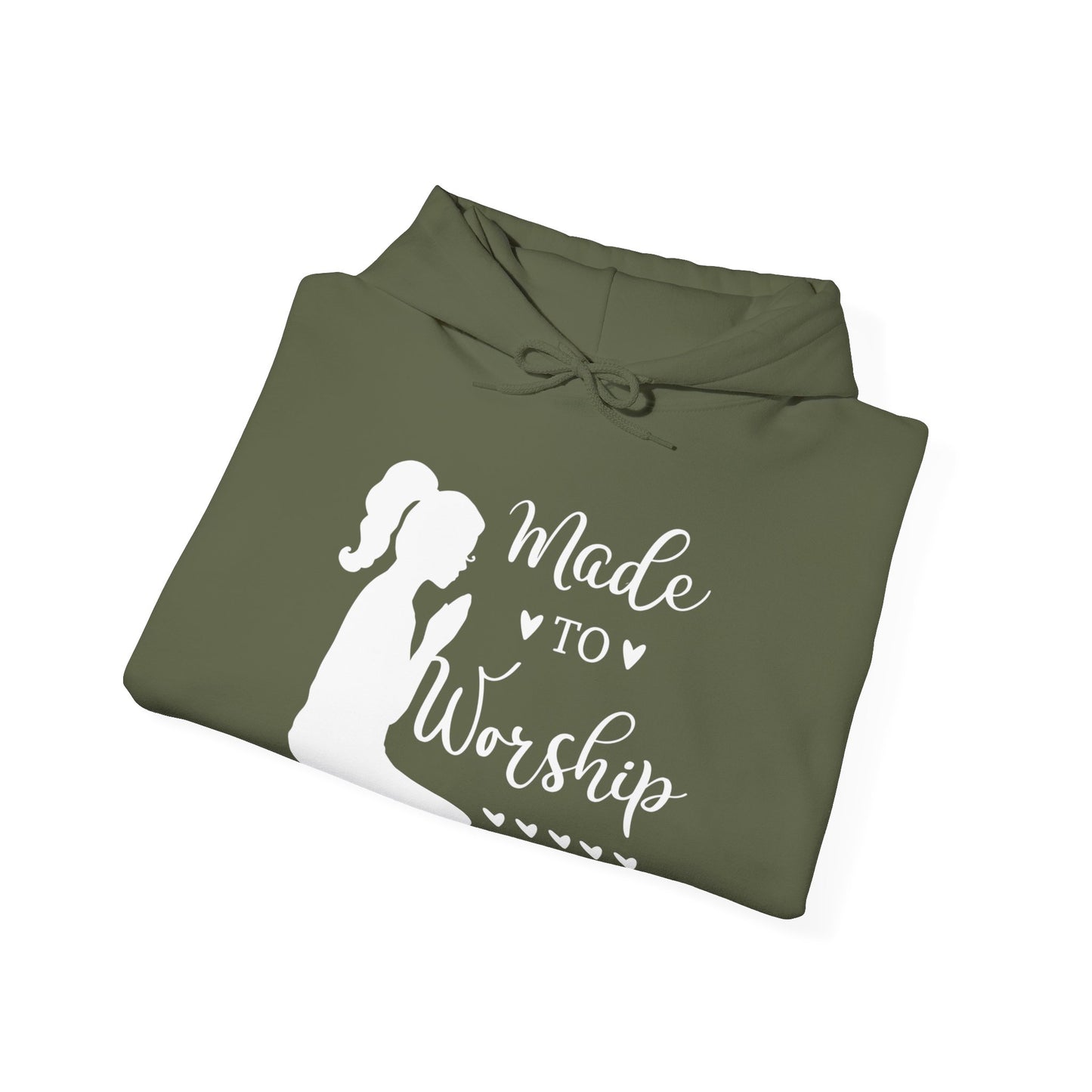 Made to Worship - Woman's Heavy Blend Hooded Sweatshirt