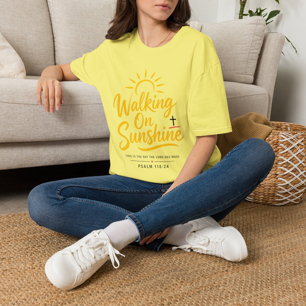 Walking on Sunshine Psalms 118:24 Softstyle T-Shirt
