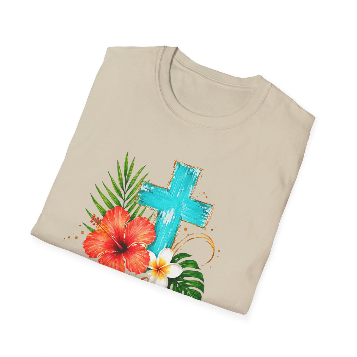 Sunshine & Jesus T-Shirt — Tropical Cross Christian Tee
