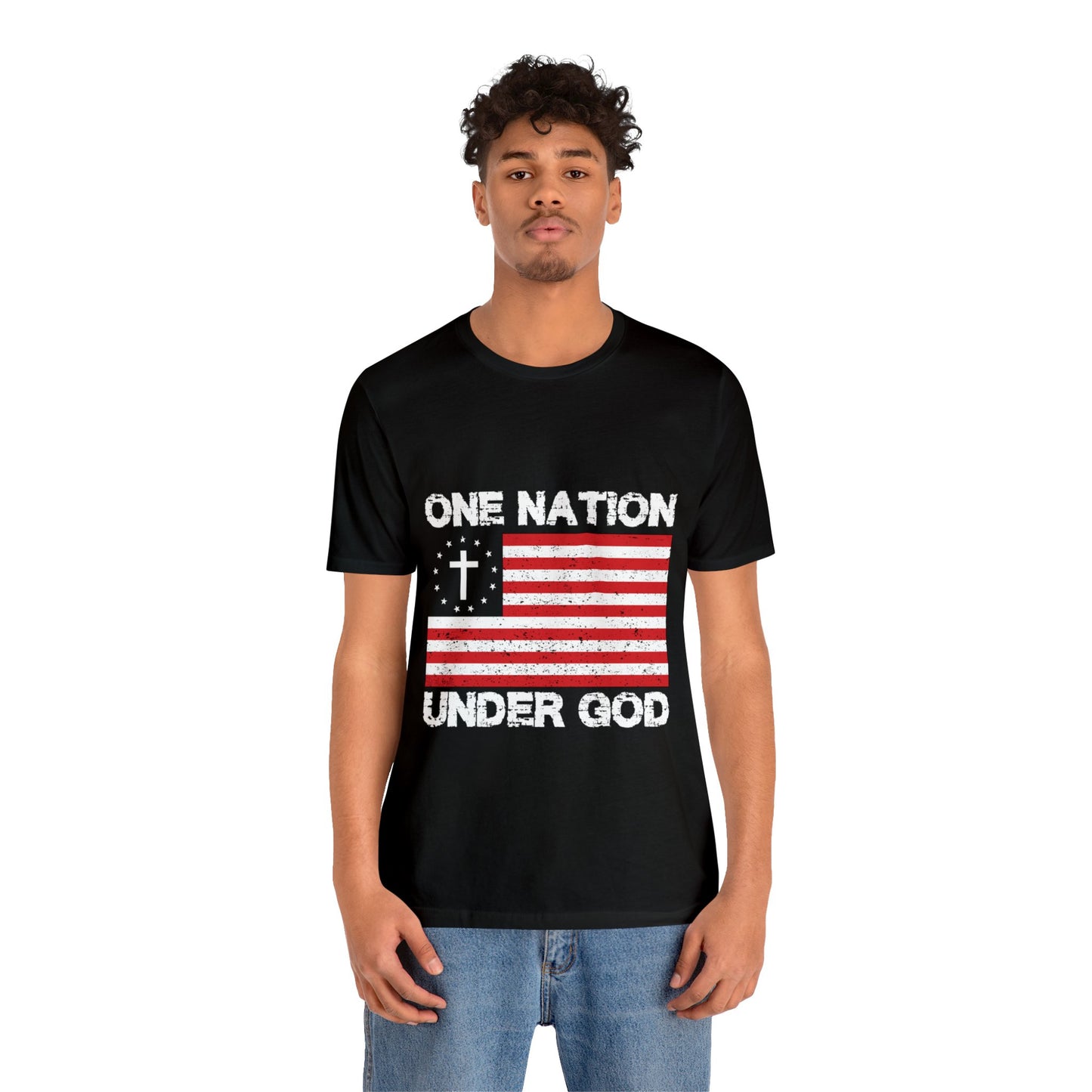 One Nation Under GOD - Unisex Jersey Short Sleeve Tee