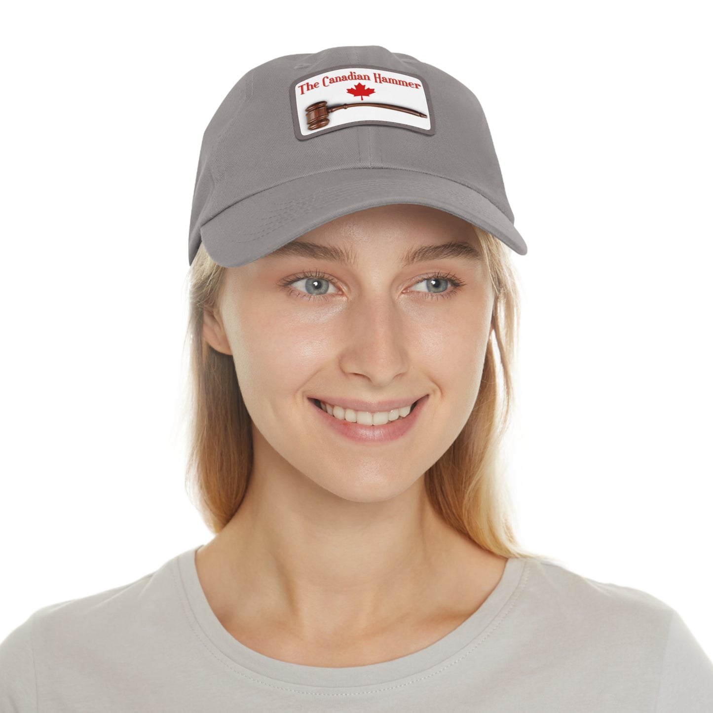 The Canadian Hammer / Barry Wunsch / #TheCanadianHammer Mom and Dad Hat with Leather Patch (Rectangle)