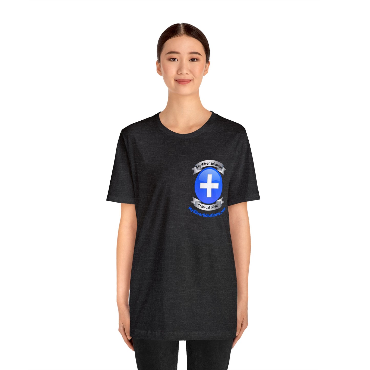 Colloidal Silver MySilverSolutions.com - Unisex Jersey Short Sleeve Tee