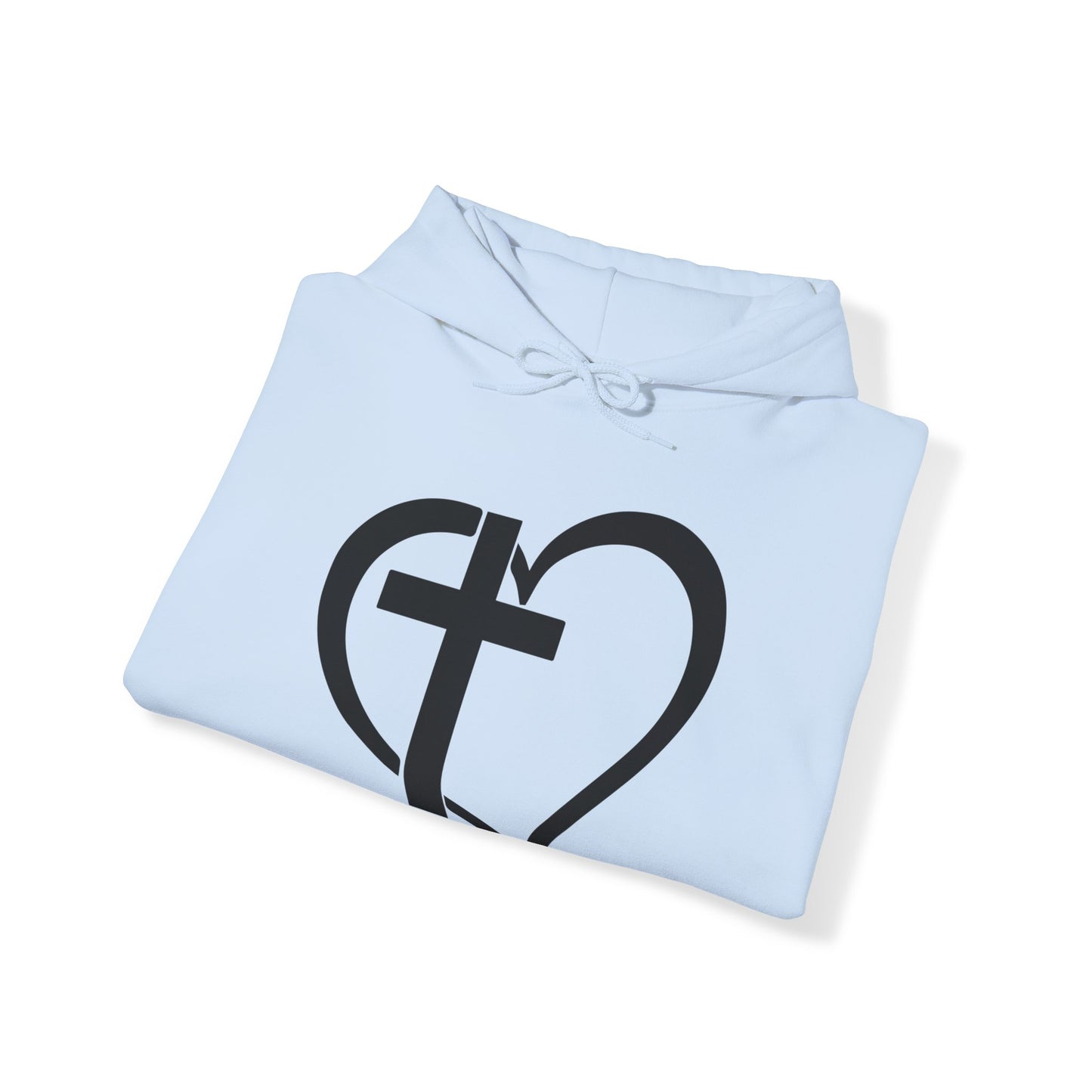 The Cross of Love -  Unisex Heavy Blend Hooded Sweatshirt