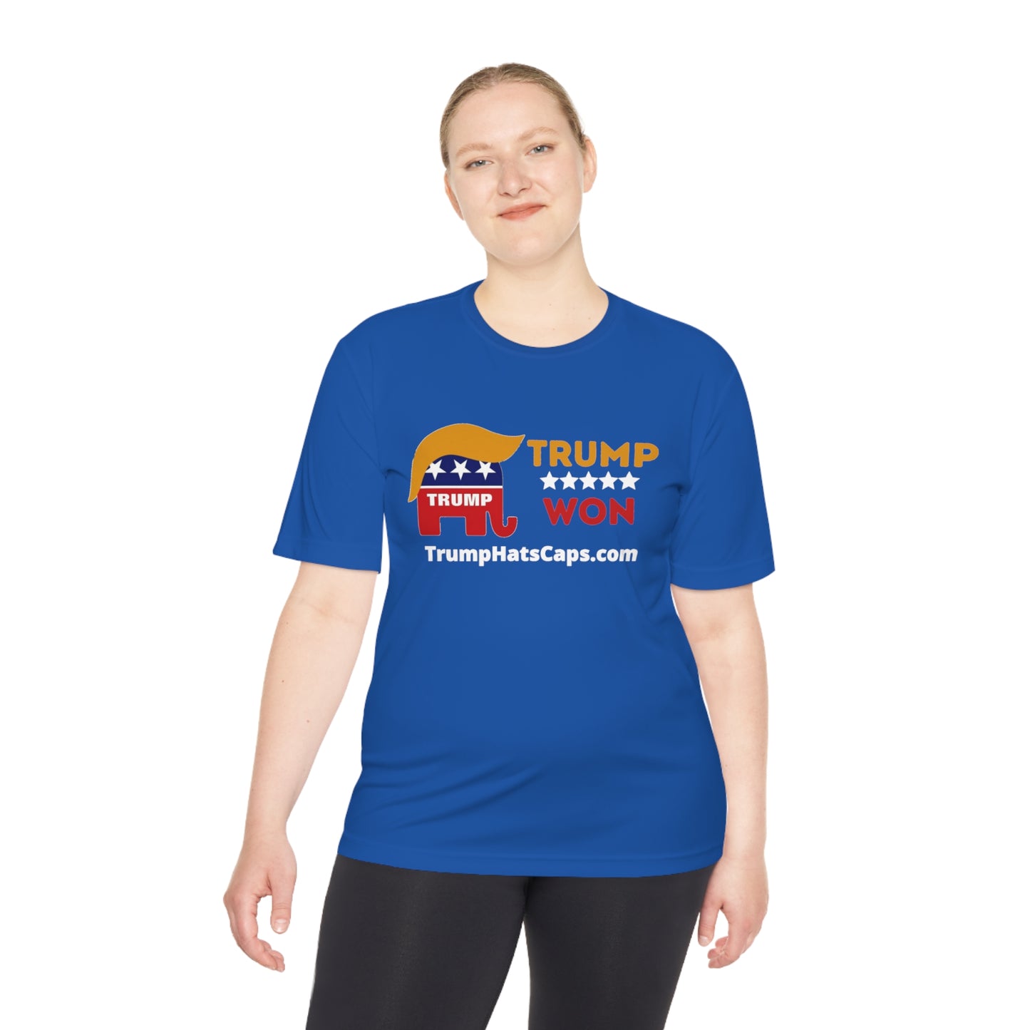 Trump Won (TrumpHatsCaps.com) Unisex Moisture Wicking Tee