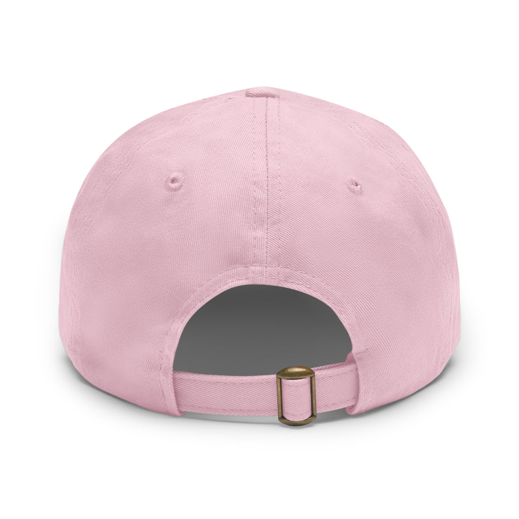 Sunshine Smiles Dad Hat — Round Leather Patch ‘Always Brighter’