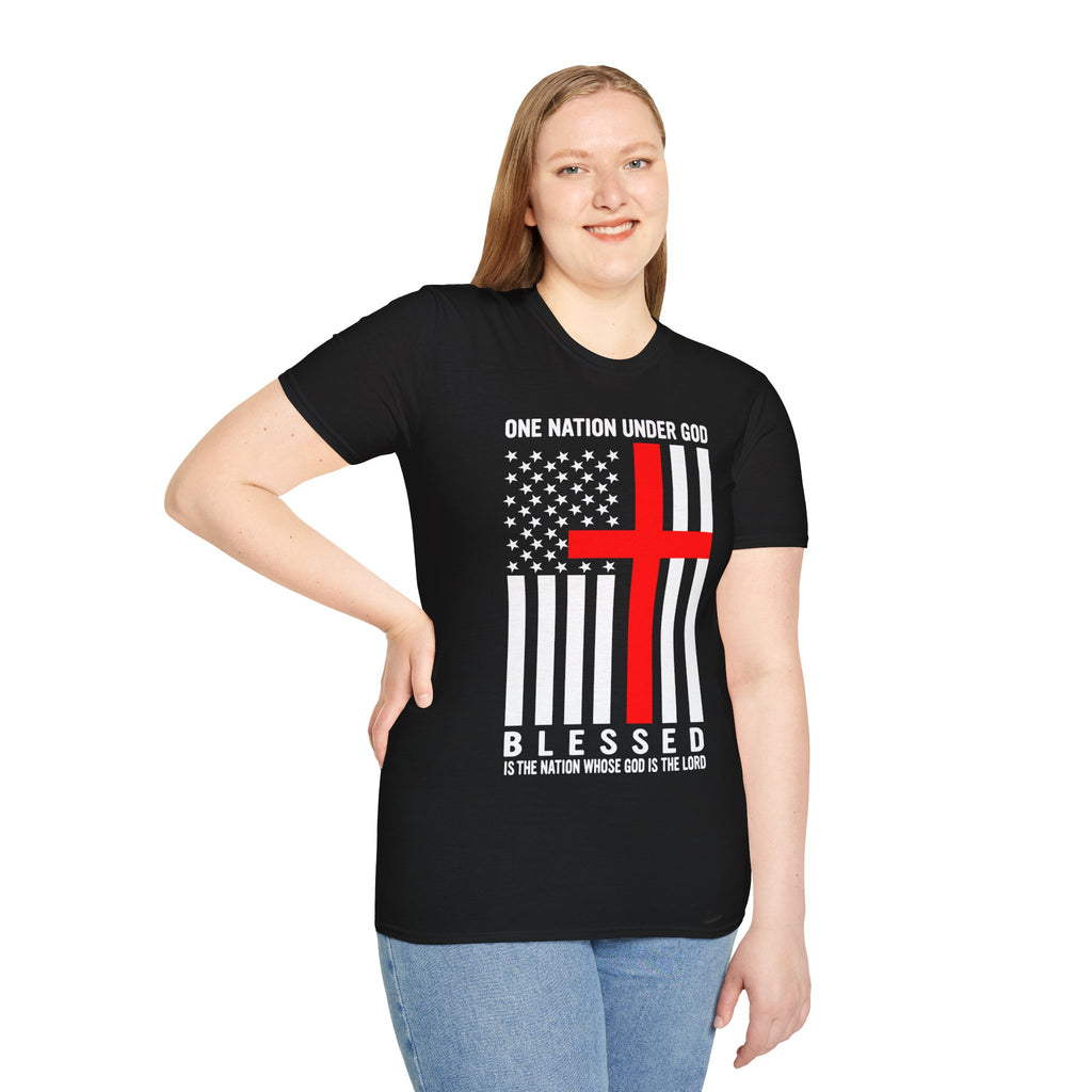 One Nation Under GOD - Mens Womans Softstyle T-Shirt