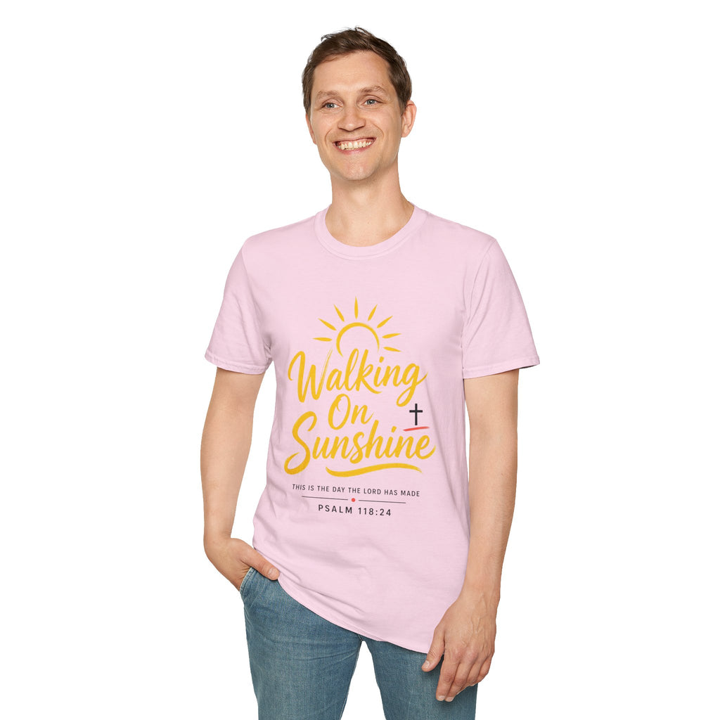 Walking on Sunshine Psalms 118:24 Softstyle T-Shirt