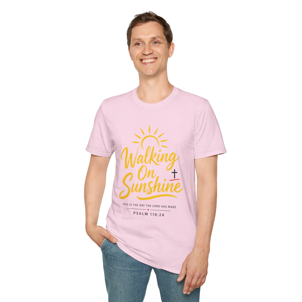 Walking on Sunshine Psalms 118:24 Softstyle T-Shirt