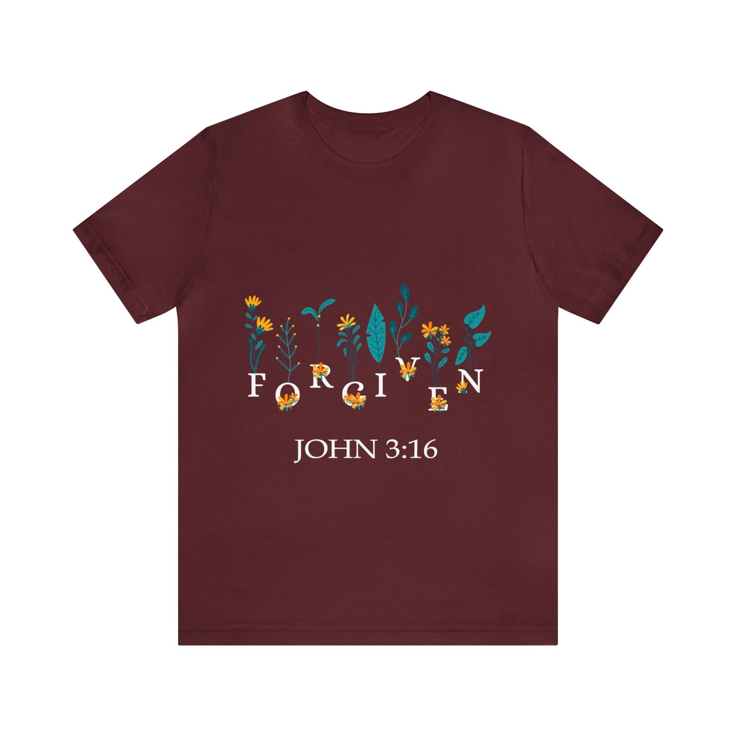 FORGIVEN JOHN 3:16 - Unisex Jersey Short Sleeve Tee