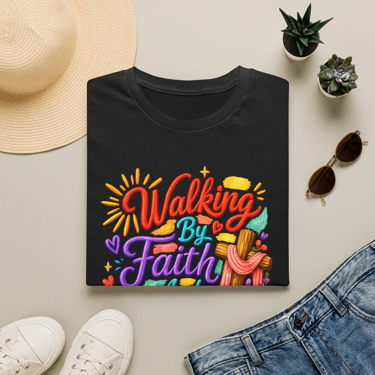 Walking By Faith and Sunshine T-Shirt
