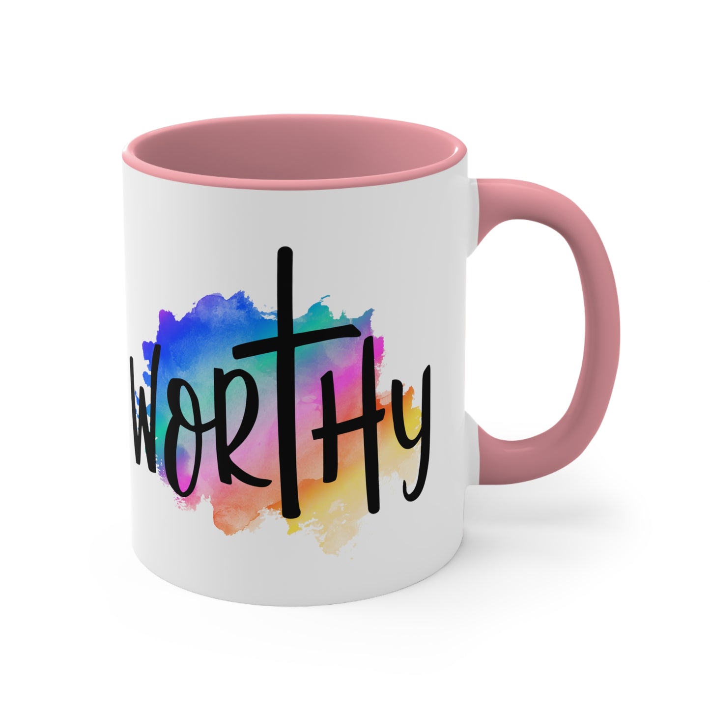 WORTHY - 5 Colors Accent Coffee Mug, 11oz