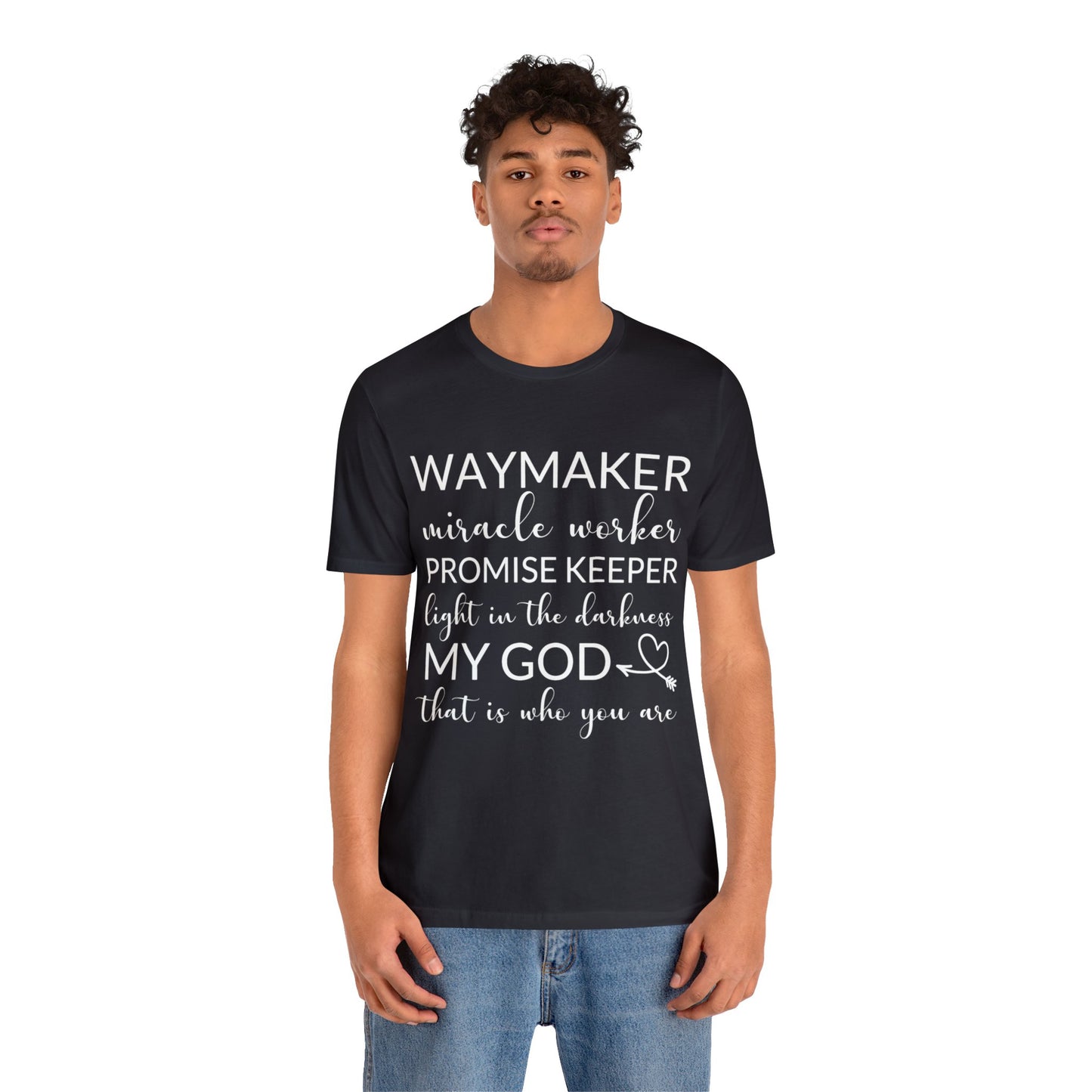 Waymaker Promise Keeper Light in the Darkness - Unisex Jersey Short Sleeve Tee