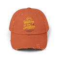 Walking on Sunshine Distressed Cap – Christian Sunshine Baseball Hat (Psalm 118:24)