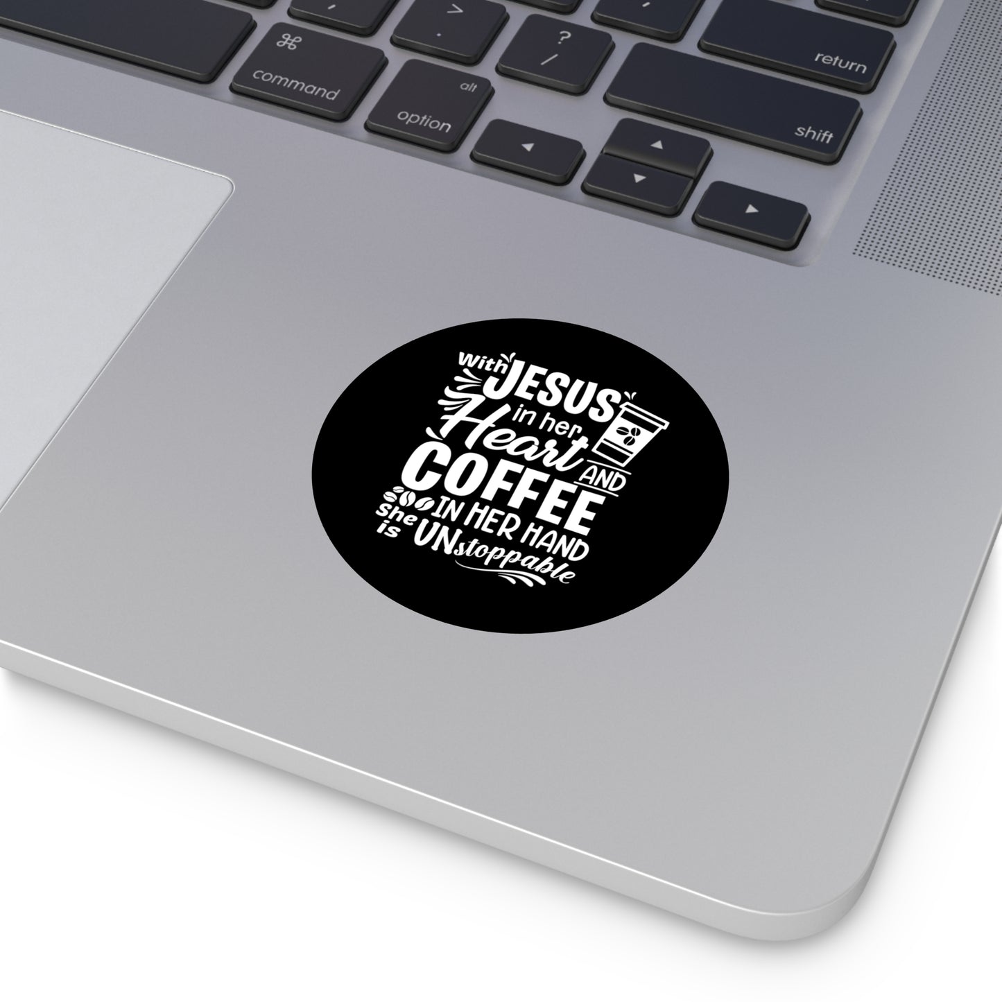 JESUS and Coffee - Round Vinyl Stickers