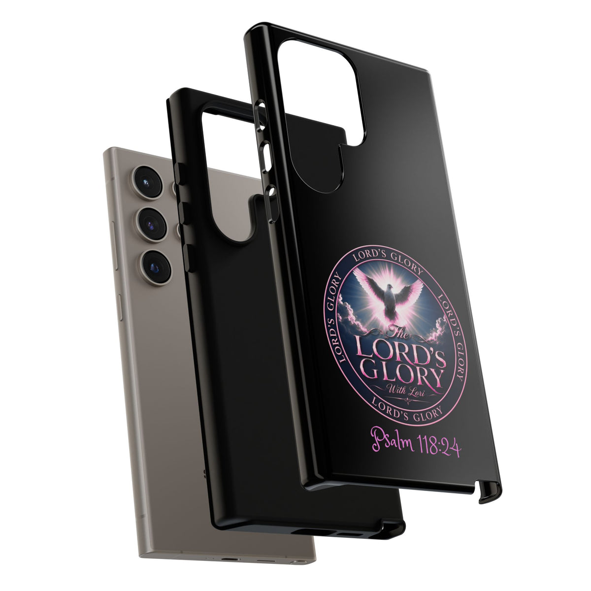 Christian Phone Case – "Lord's Glory with Lori" Dove Design Tough Case (Protective Phone Cover)