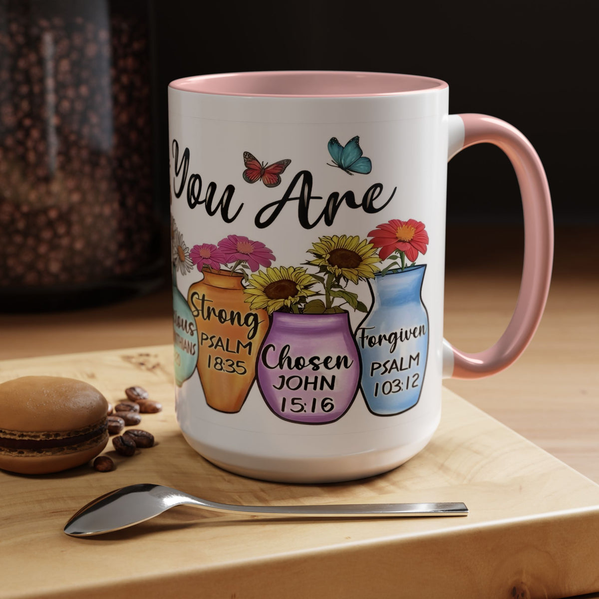 God Says You Are - You Are Loved Christian Bible Verse Coffee Mug