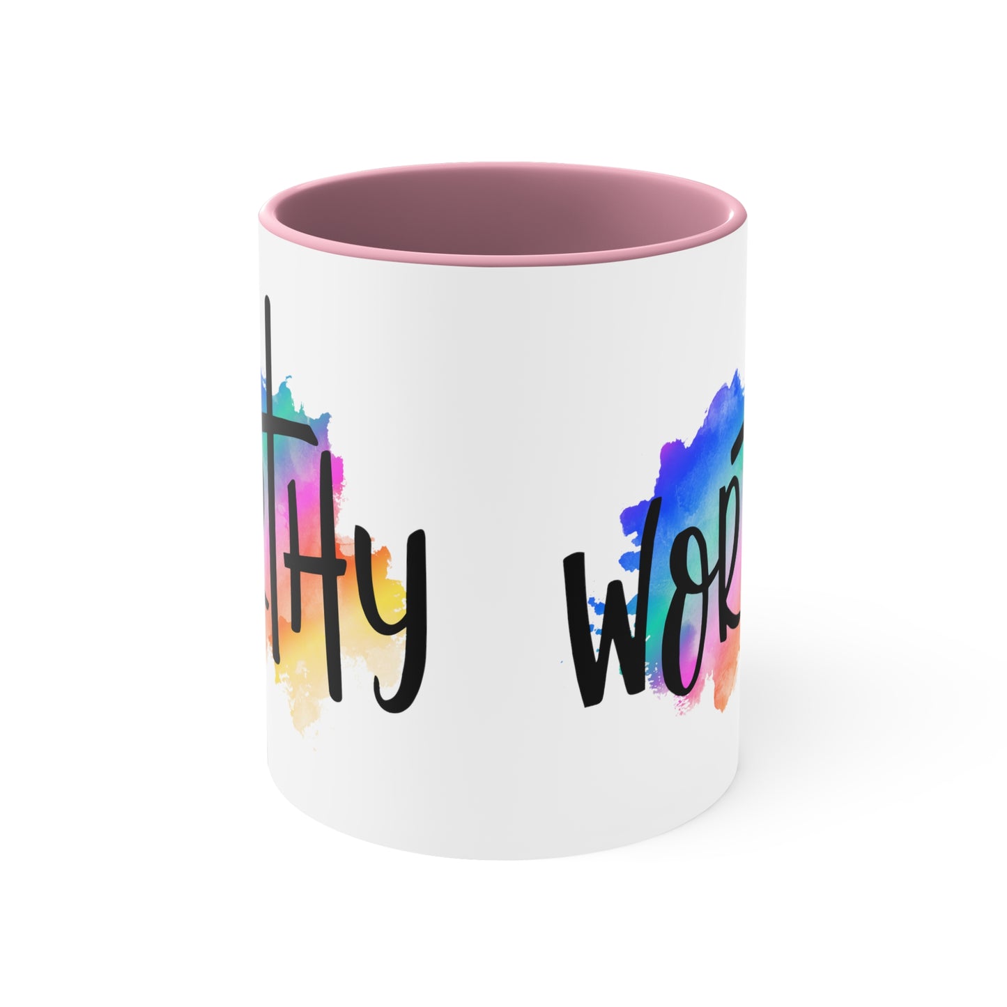 WORTHY - 5 Colors Accent Coffee Mug, 11oz