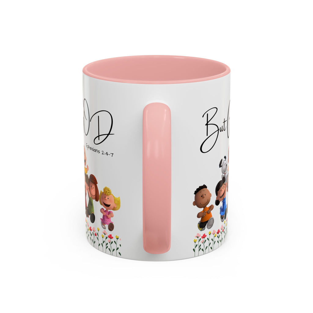 But God Scripture Coffee Mug — Genesis 50:20 Inspirational Heart Accent Mug (11/15oz)