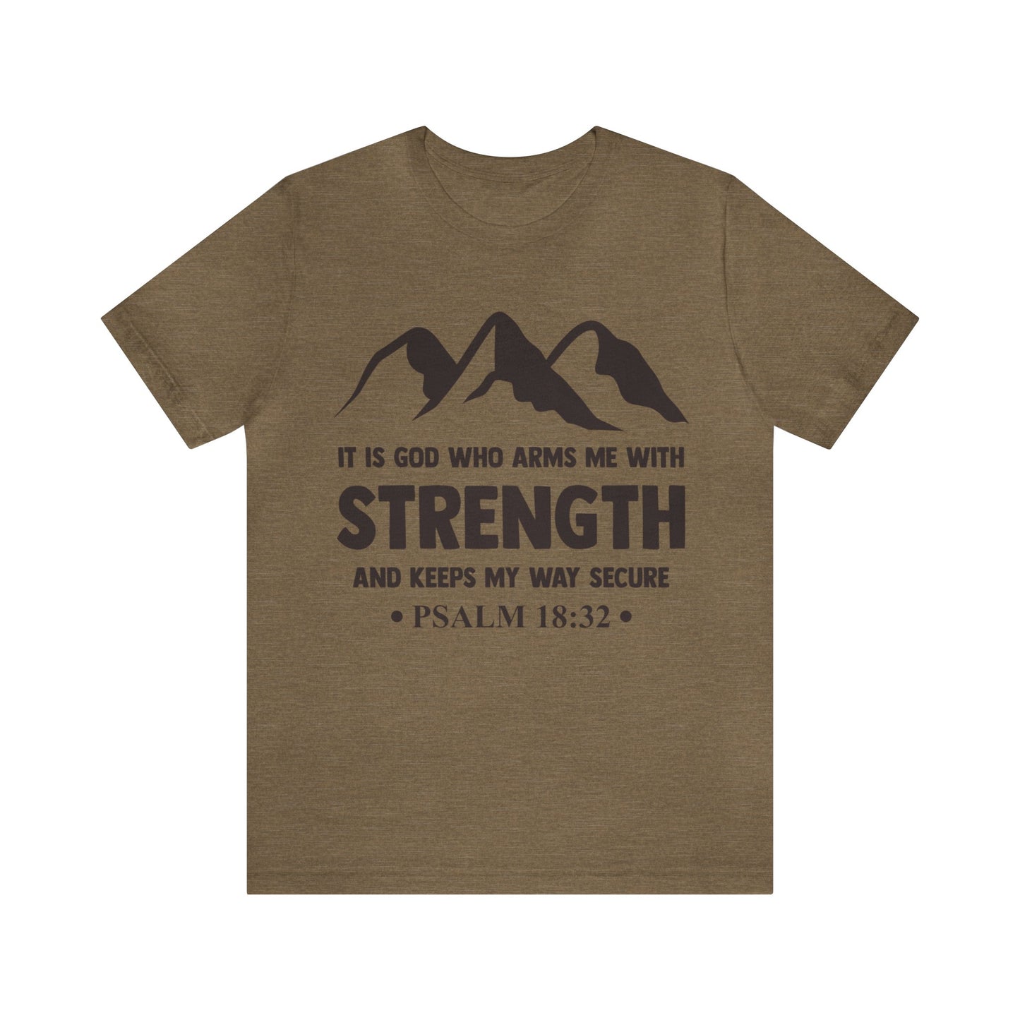 Strength in GOD - Unisex Jersey Short Sleeve Tee