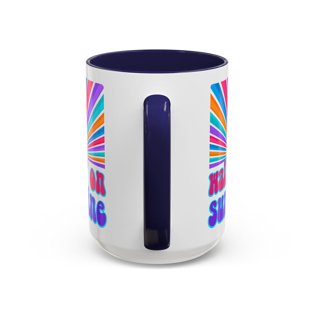 Coffee Mug — "Walkin' on Sunshine" Retro Psalm 118:24 Accent Mug