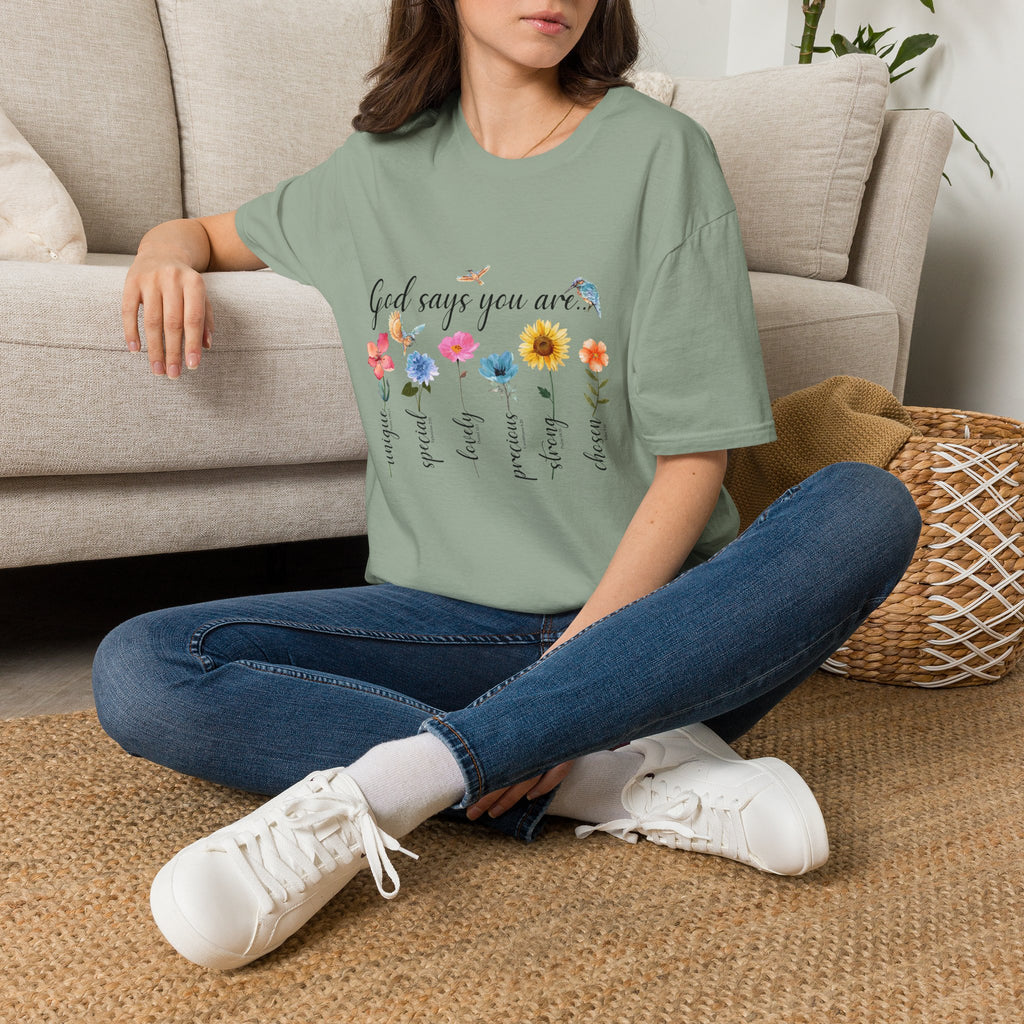 God Says You Are Loved Wildflower T-Shirt