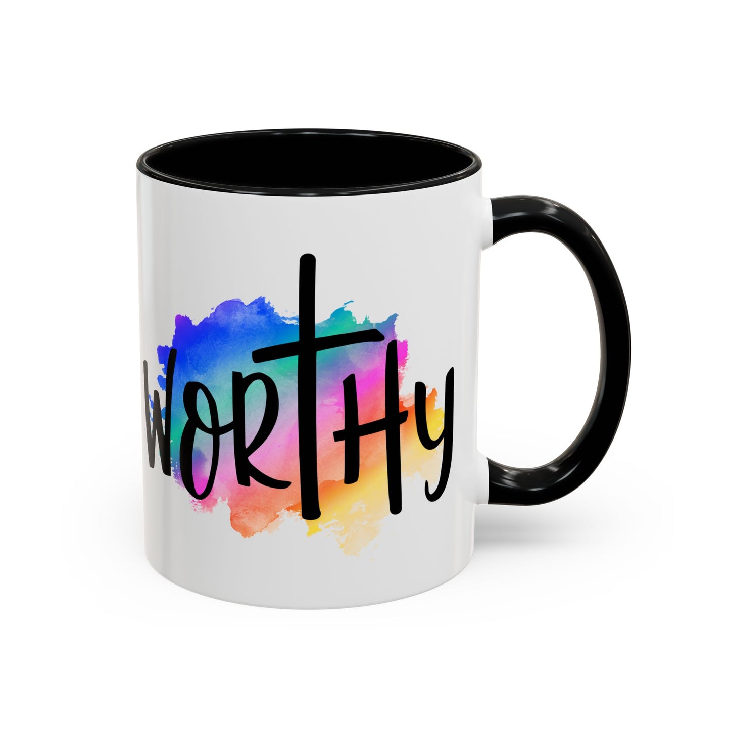 WORTHY - 5 Colors Accent Coffee Mug, 11oz