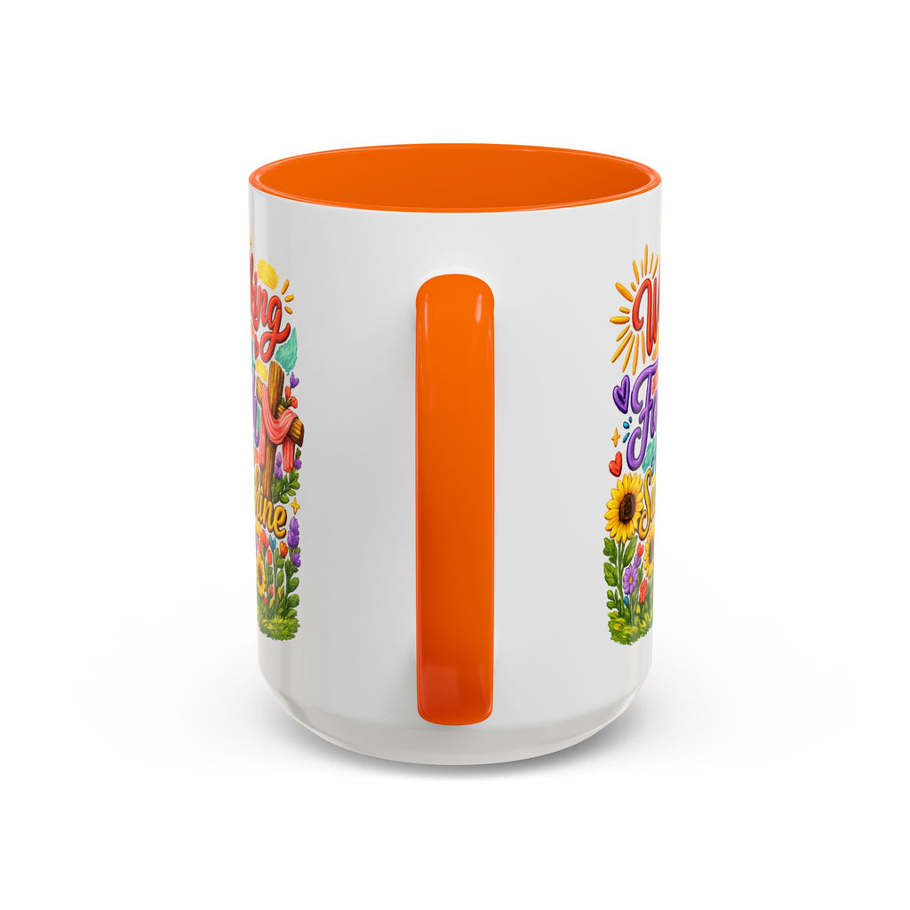 Walking by Faith and Sunshine Inspirational Coffee Mug