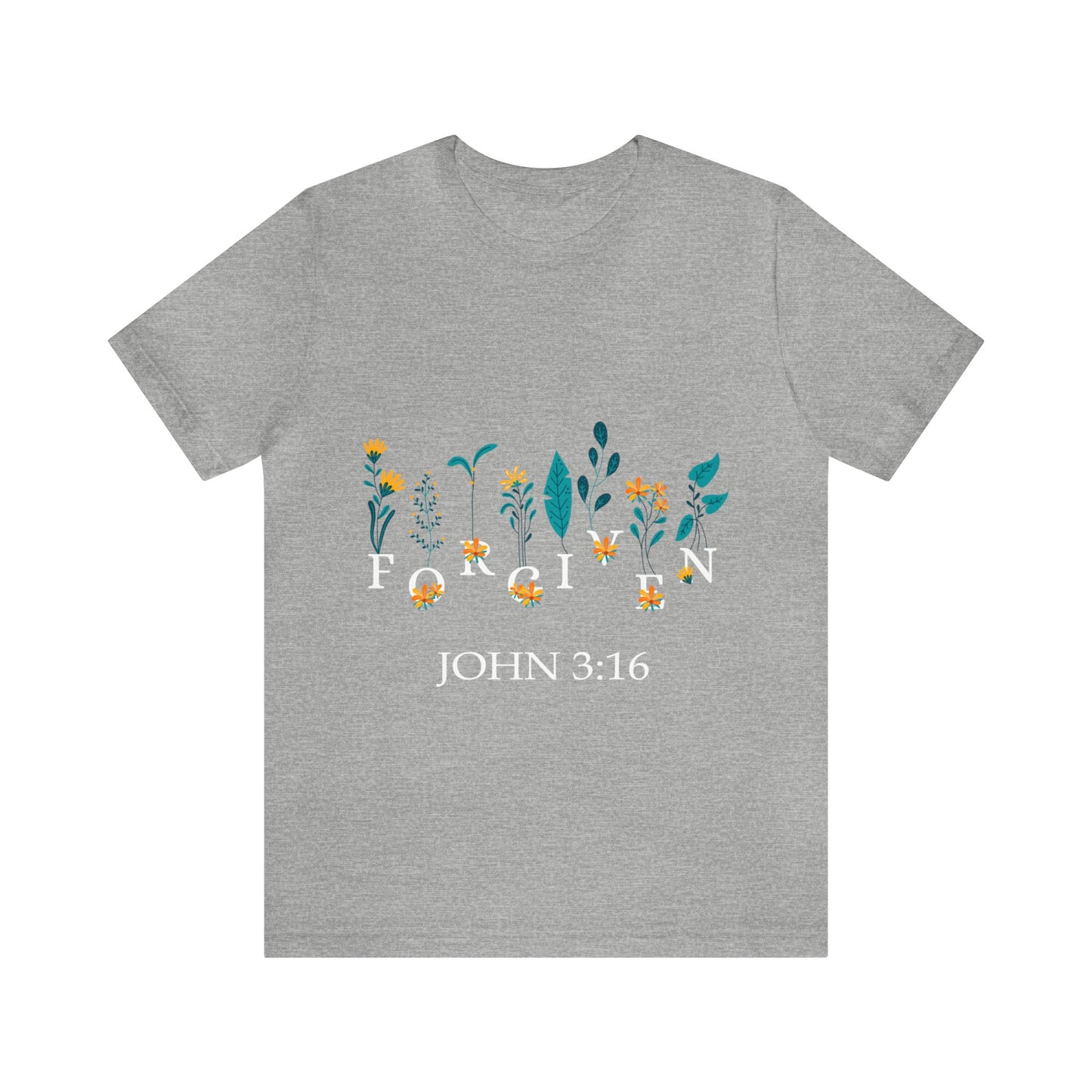 FORGIVEN JOHN 3:16 - Unisex Jersey Short Sleeve Tee