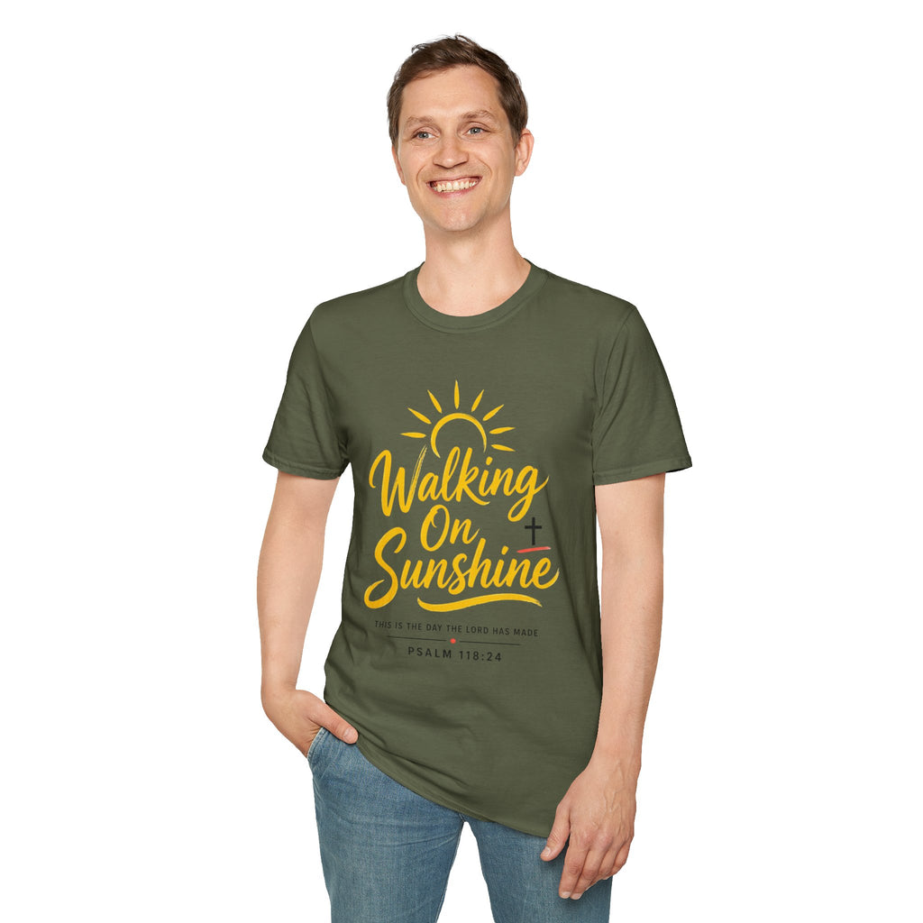 Walking on Sunshine Psalms 118:24 Softstyle T-Shirt