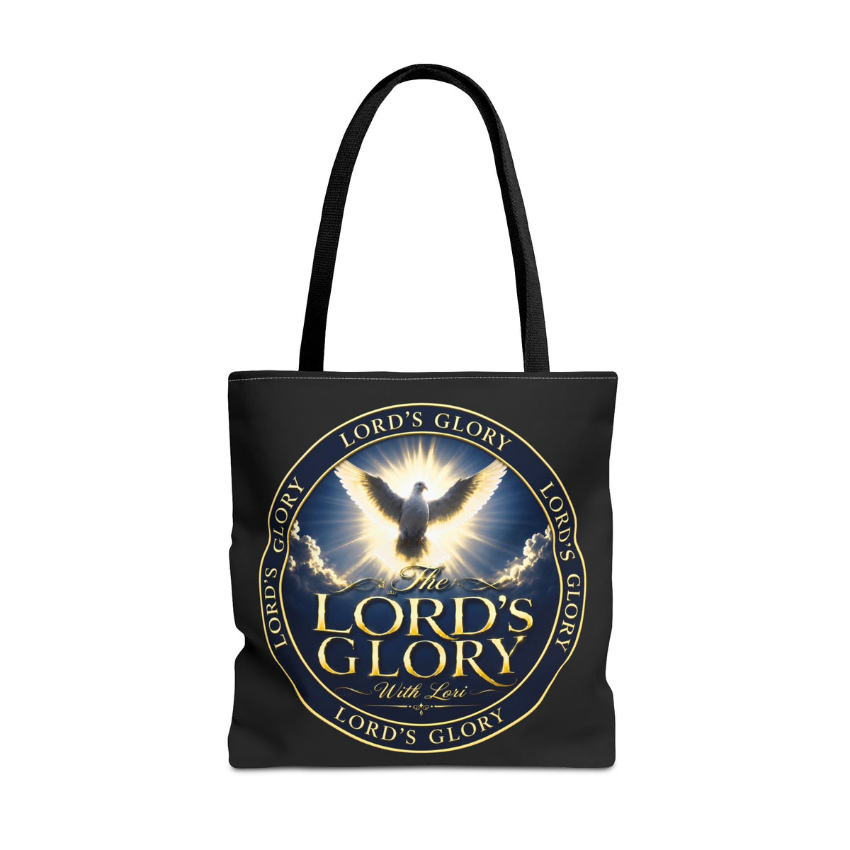 Tote Bag — "The Lord's Glory with Lori" Christian Dove Tote (Faith-Inspired Church Bag)