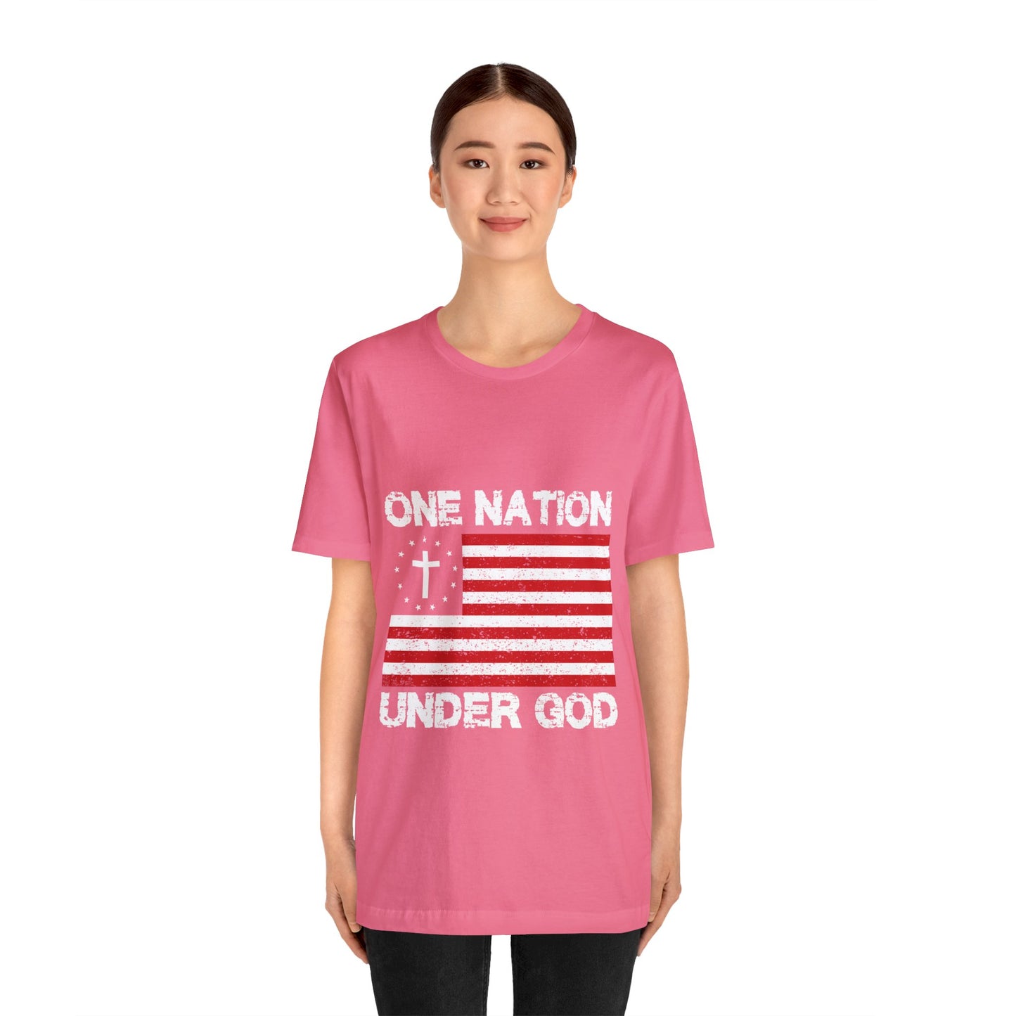 One Nation Under GOD - Unisex Jersey Short Sleeve Tee