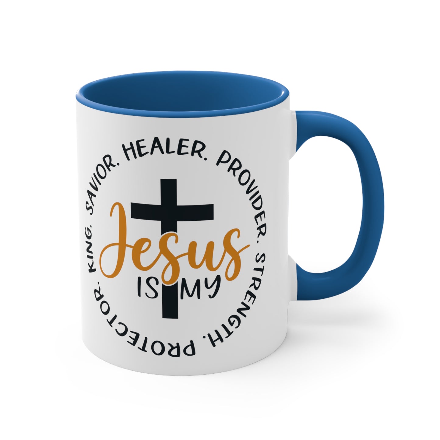 SAVIOR HEALER PROTECTOR - Accent Coffee Mug, 11oz