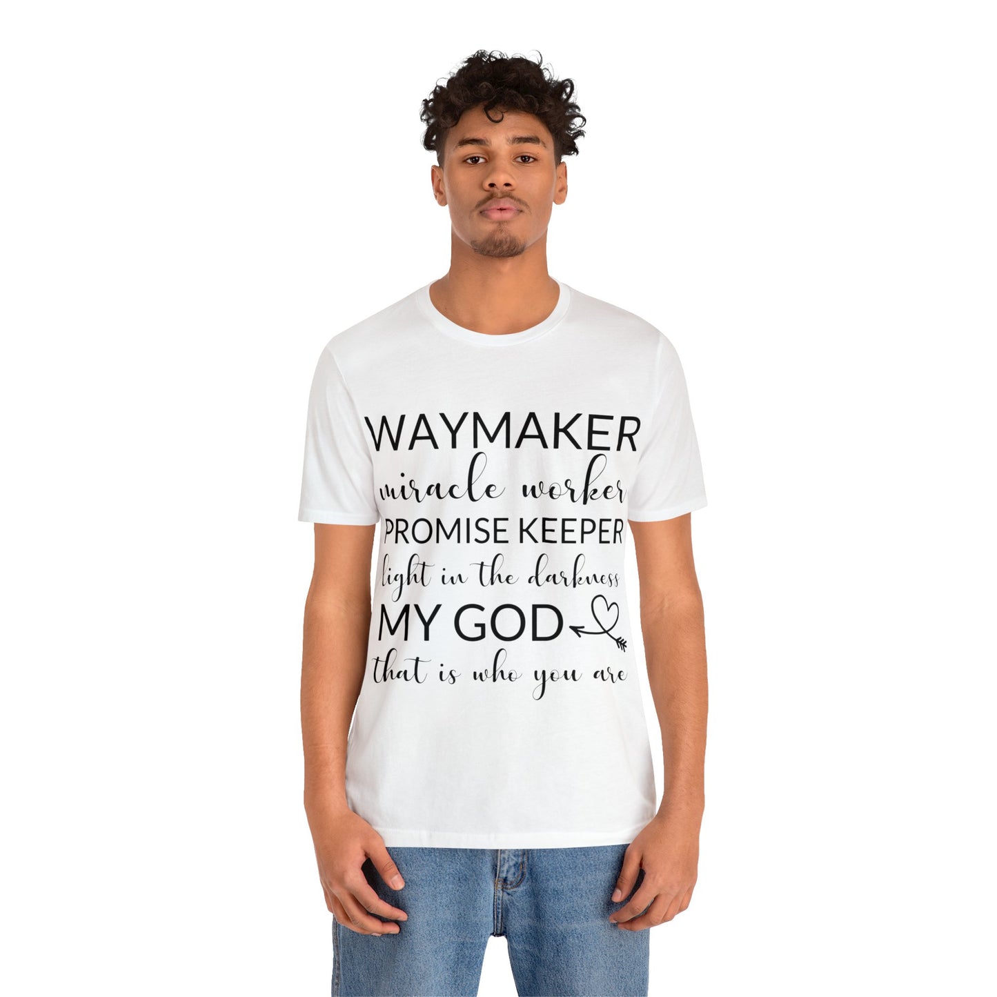 Waymaker Promise Keeper Light in the Darkness - Unisex Jersey Short Sleeve Tee