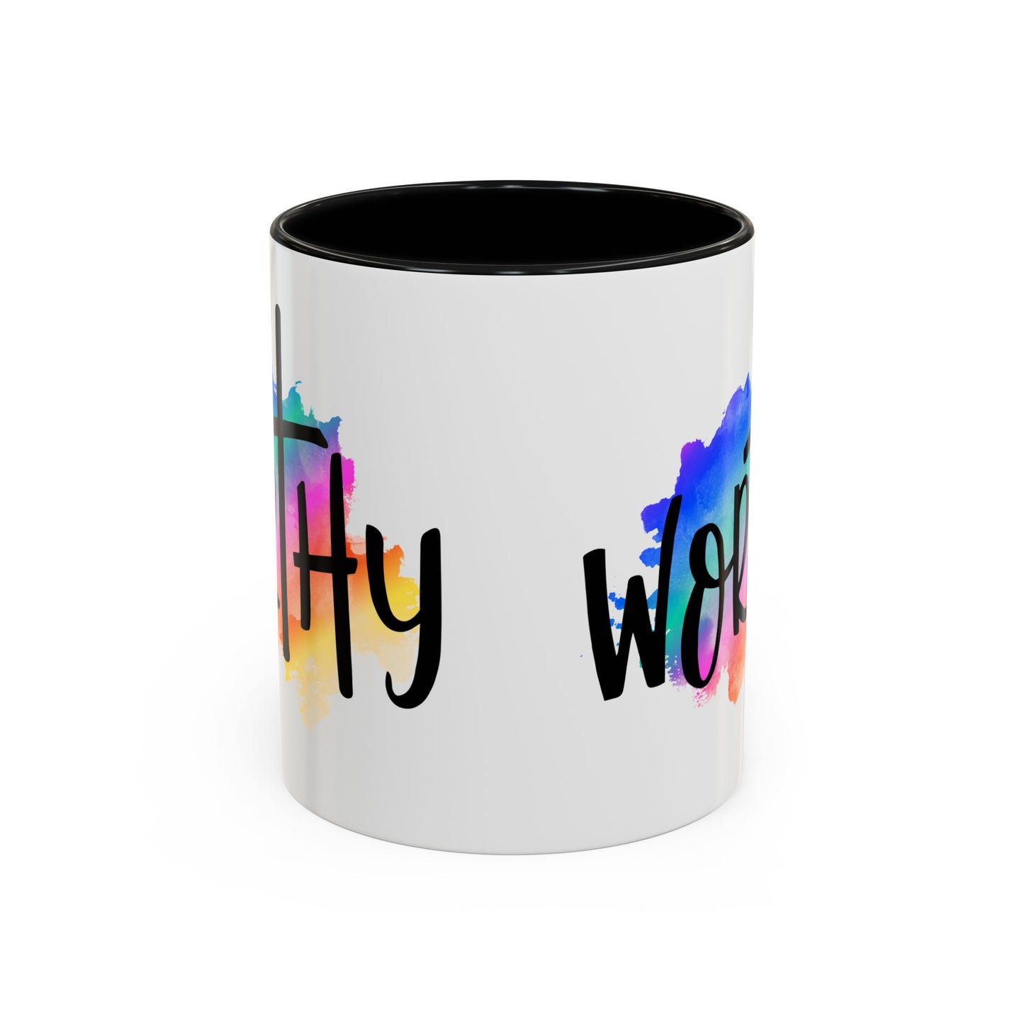 WORTHY - 5 Colors Accent Coffee Mug, 11oz