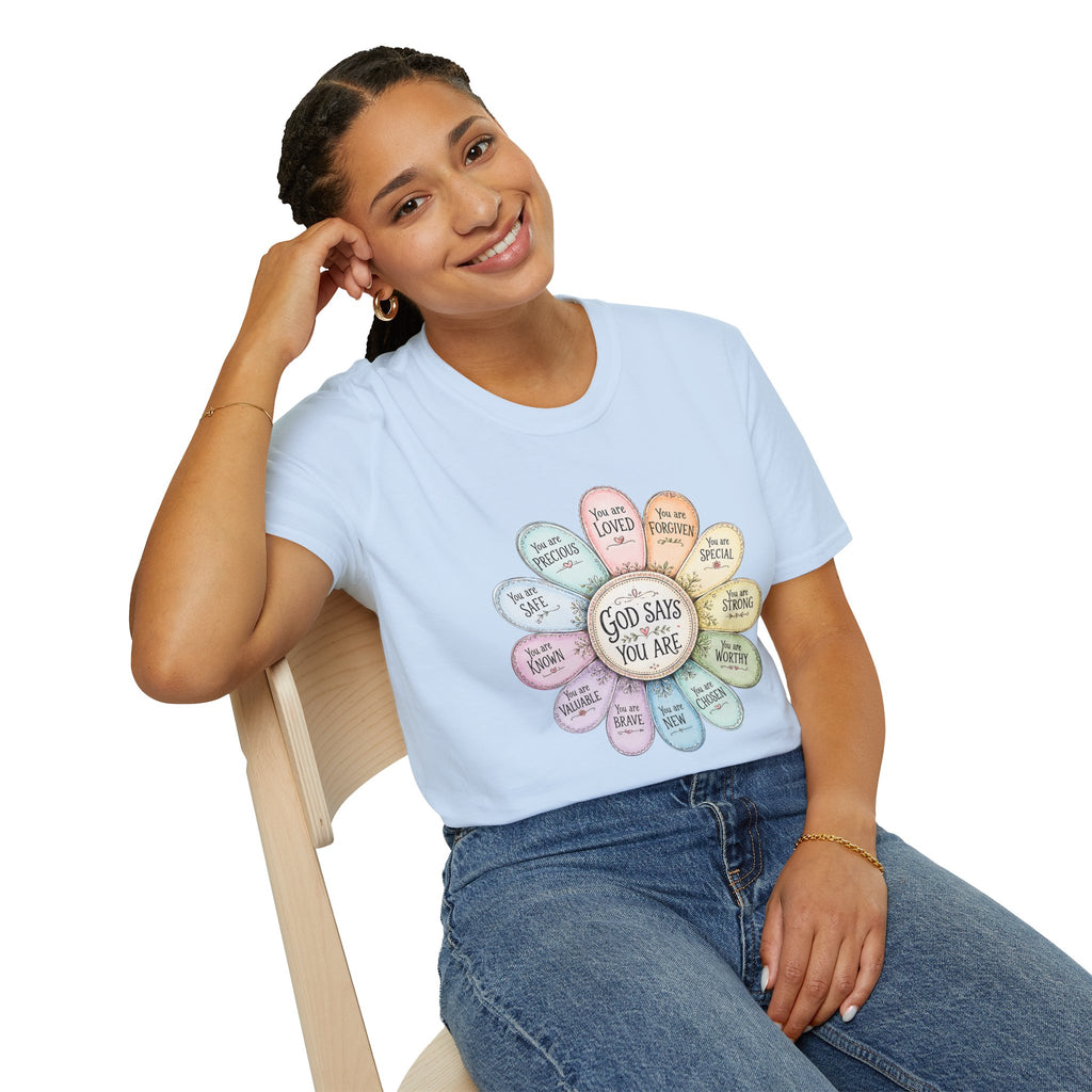 God Says You Are Loved Inspirational Christian T-Shirt