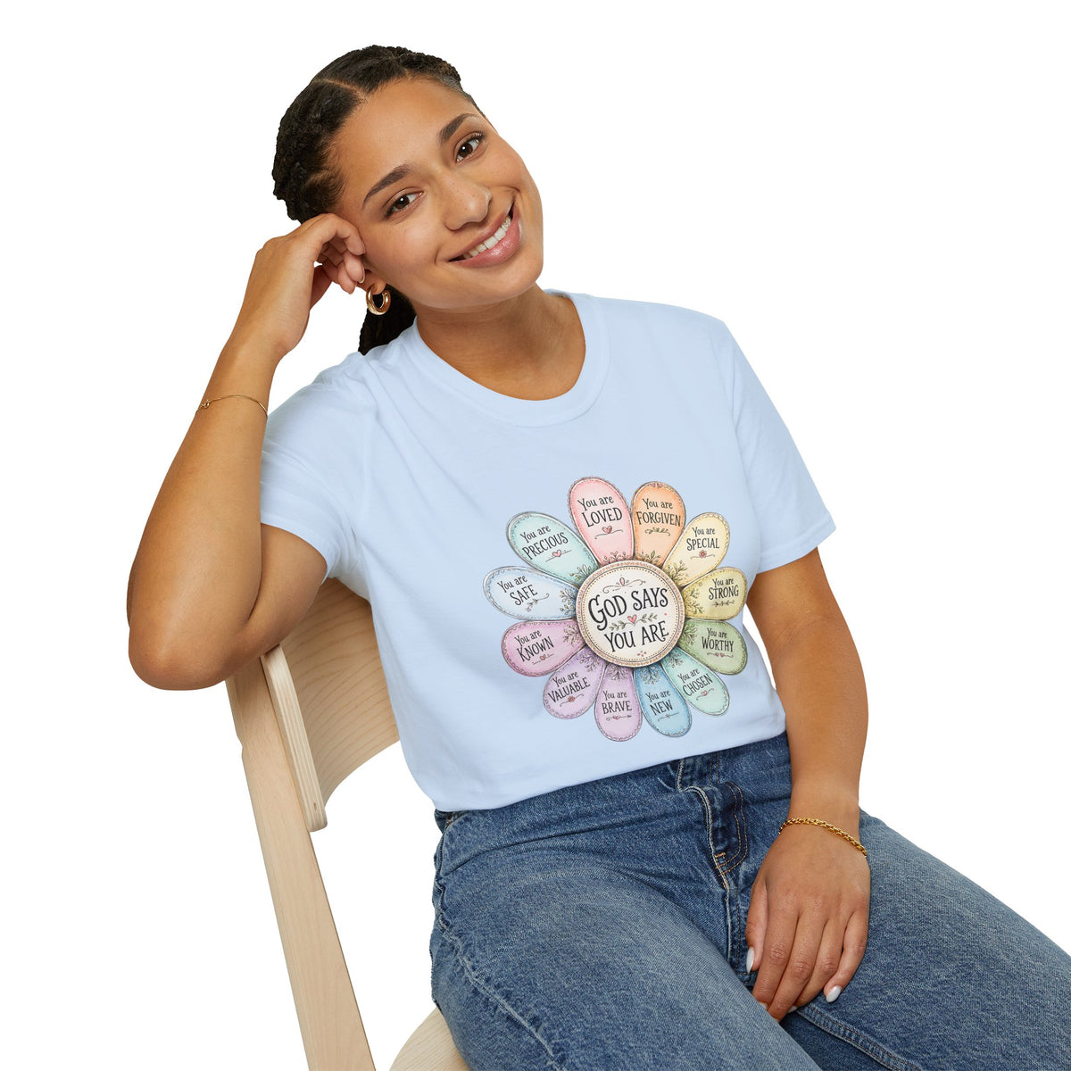 God Says You Are Loved Inspirational Christian T-Shirt