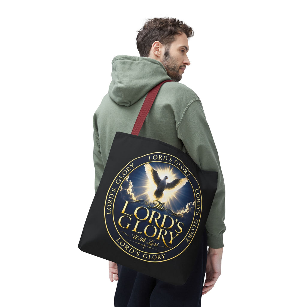 Tote Bag — "The Lord's Glory with Lori" Christian Dove Tote (Faith-Inspired Church Bag)