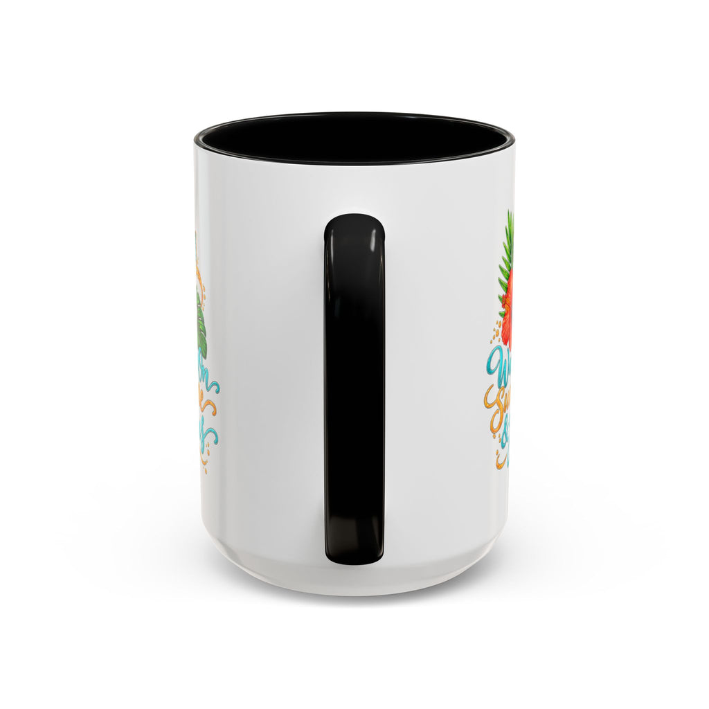 Walking on Sunshine & Jesus Coffee Mug – Floral Cross Accent Mug
