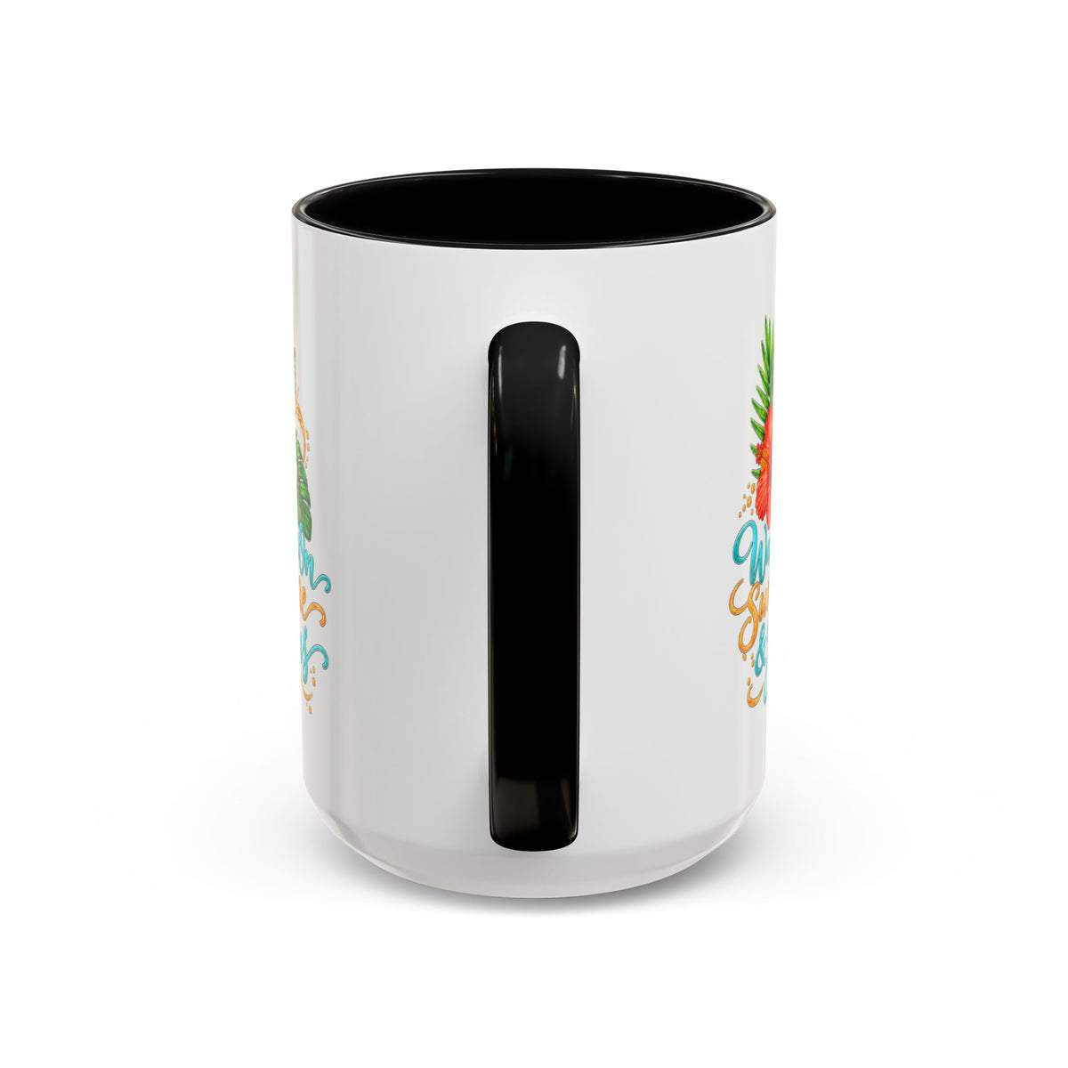 Walking on Sunshine & Jesus Coffee Mug – Floral Cross Accent Mug