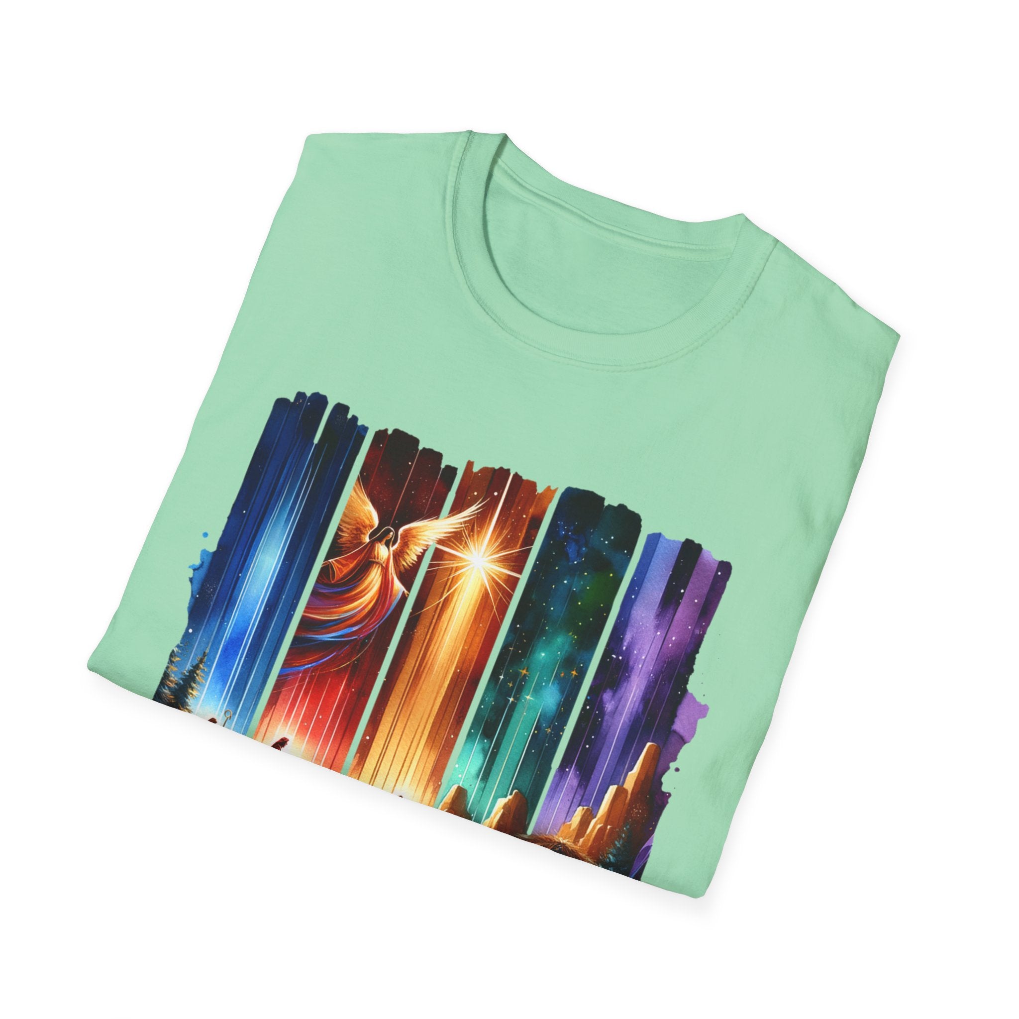 Vibrant Fantasy T-Shirt, Colorful Graphic Tee, Unisex Art Shirt, Great Gift for Fans, Unique Casual Wear, The King is Born Shirt