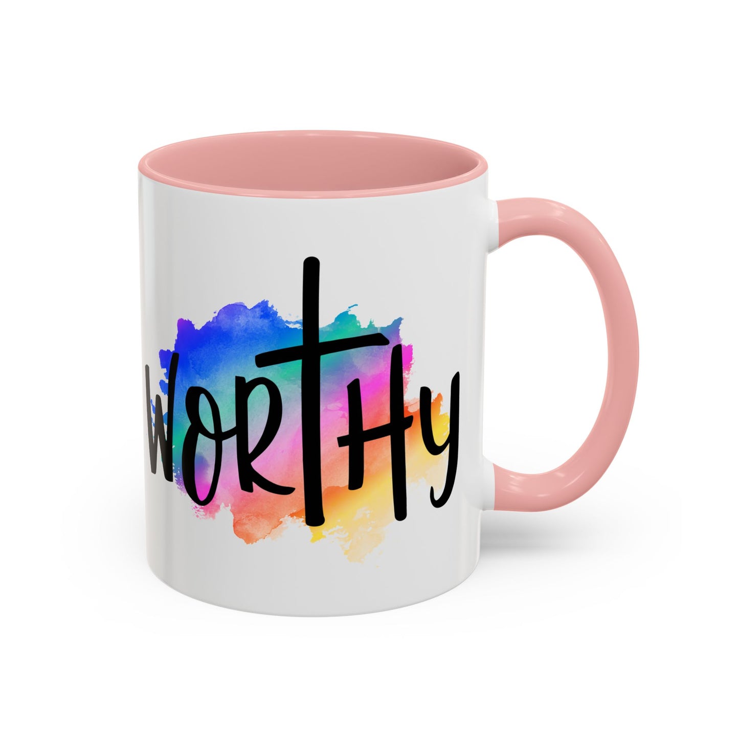 WORTHY - 5 Colors Accent Coffee Mug, 11oz