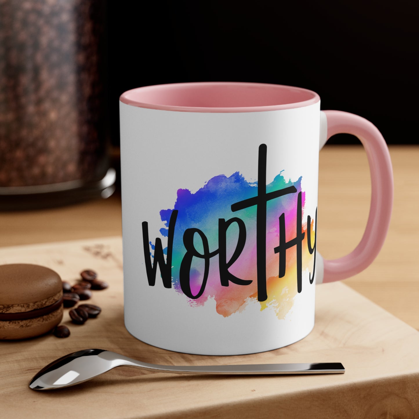 WORTHY - 5 Colors Accent Coffee Mug, 11oz