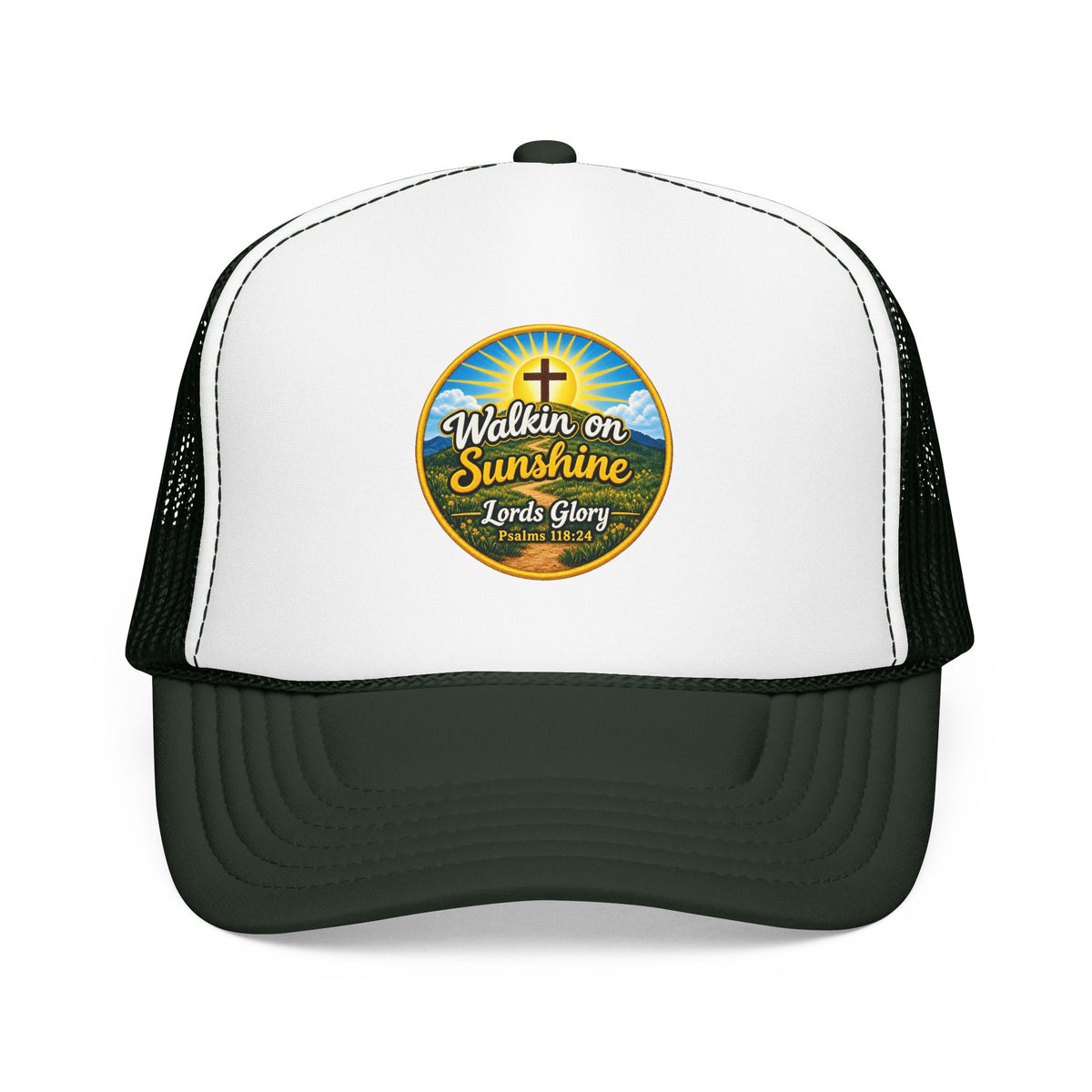 Walkin' on Sunshine Trucker Hat — 'Lord's Glory with Lori' Christian Mesh Cap